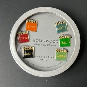 Pottery Barn Hollywood Glassware Charms (NIB) #450